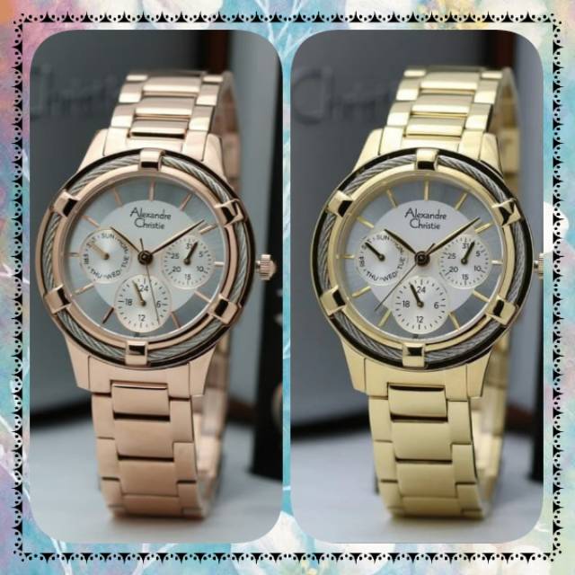 ALEXANDRE CHRISTIE AC 2730 ROSEGOLD & GOLD LADIES