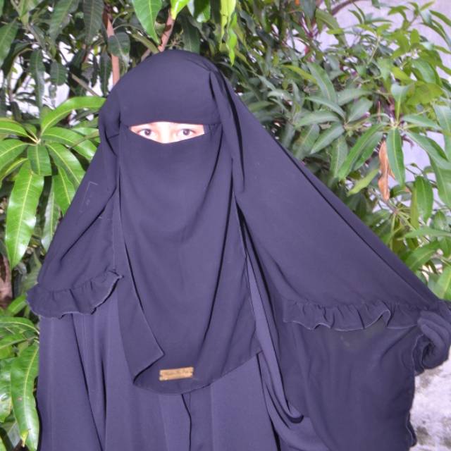 Niqab yaman rimpel / cadar yaman / niqab yaman /