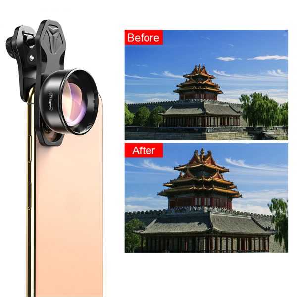 APEXEL Lensa Kamera Smartphone Clip 2X Telephoto Lens - APL-HB2X