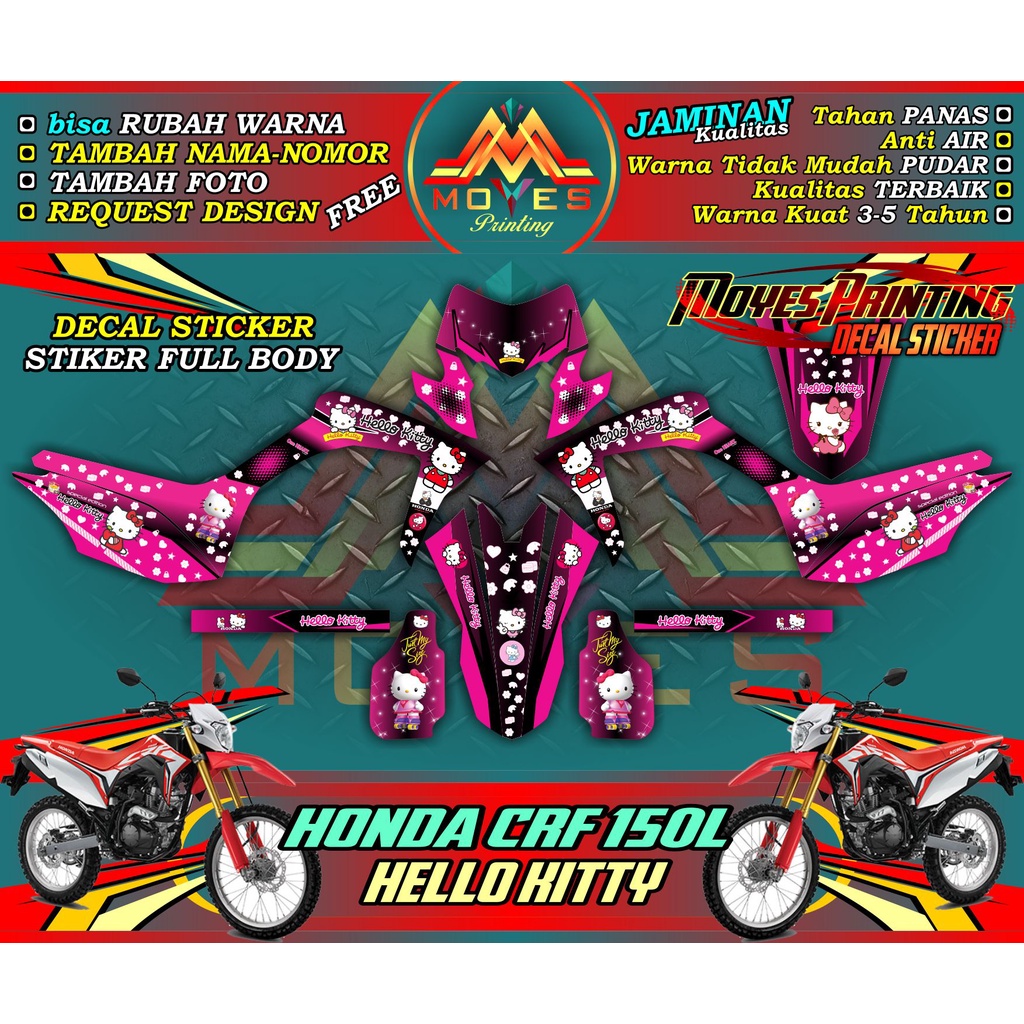 Stiker CRF 150R Decal Stiker CRf 150R Full Body Honda