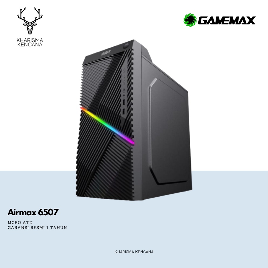 Casing Gamemax Airmax 6507 Include PSU 500W MICRO ATX