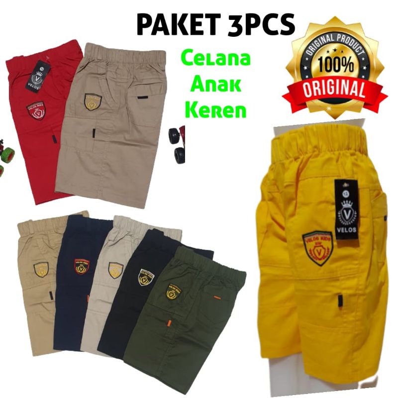 PROMO CELANA ANAK PRIA 100 3pcs / celana anak laki laki / celana anak import / celana pendek anak import