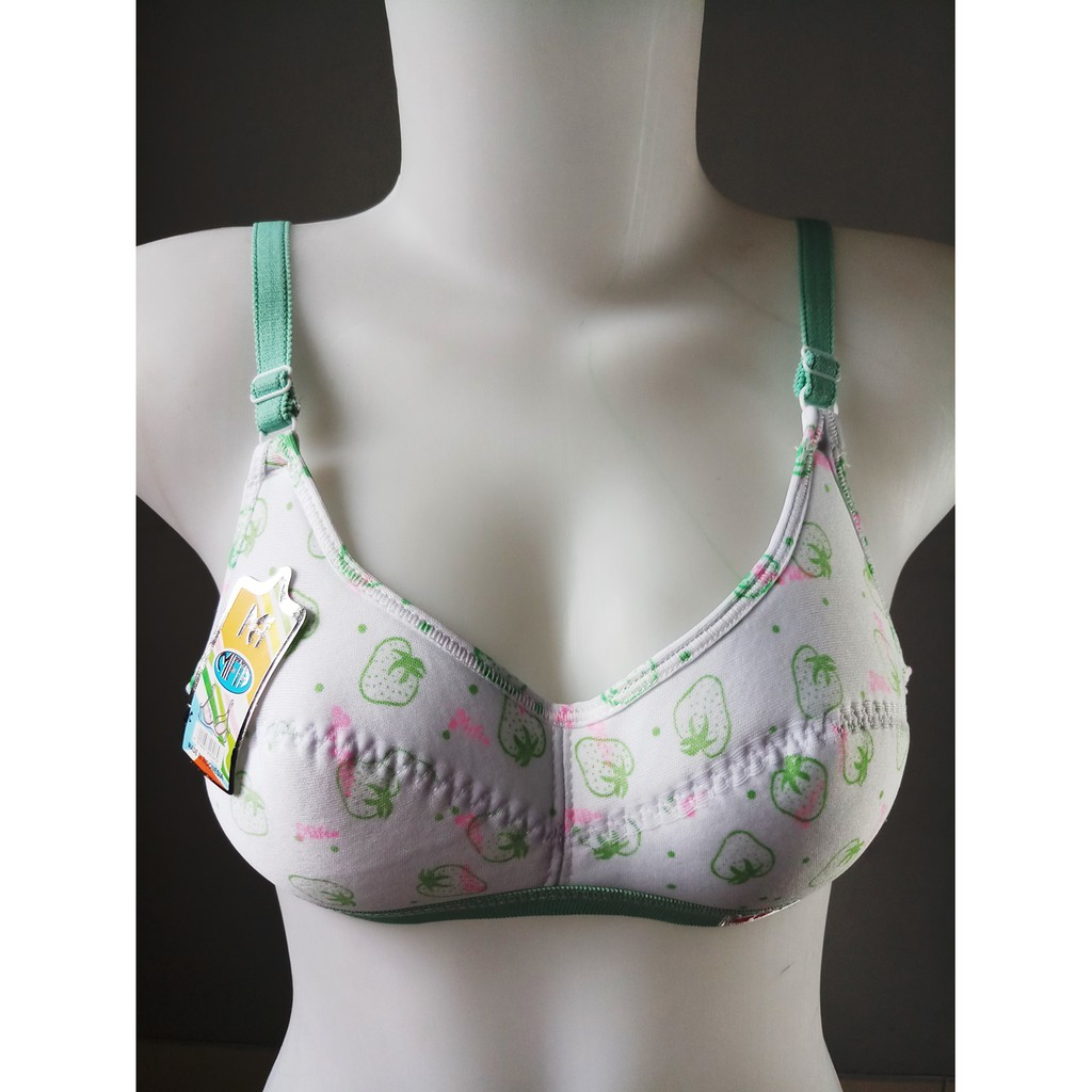 Bra uk 32-36/ BH Tanpa Kawat / BH ABG Anak Perempuan Motif Strawberry