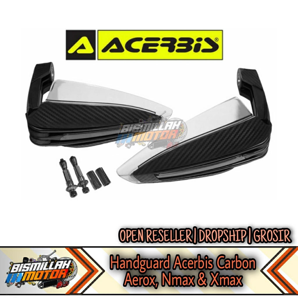 HANDGUARD AEROX NMAX XMAX ACERBIS HITAM CARBON