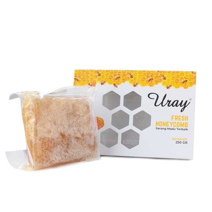 

nh201dd Madu Uray Pure Honeycomb / Sarang Madu Asli 250 Gr Ds201Fs