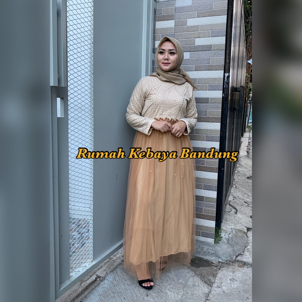 EVELINE MAXI TILE MOTIF BRUKAT MUTIARA FULL ORI BY SHAKIRA REAL PIC GAUN PESTA RUMAH KEBAYA BANDUNG RUMAH SONGKET BANDUNG