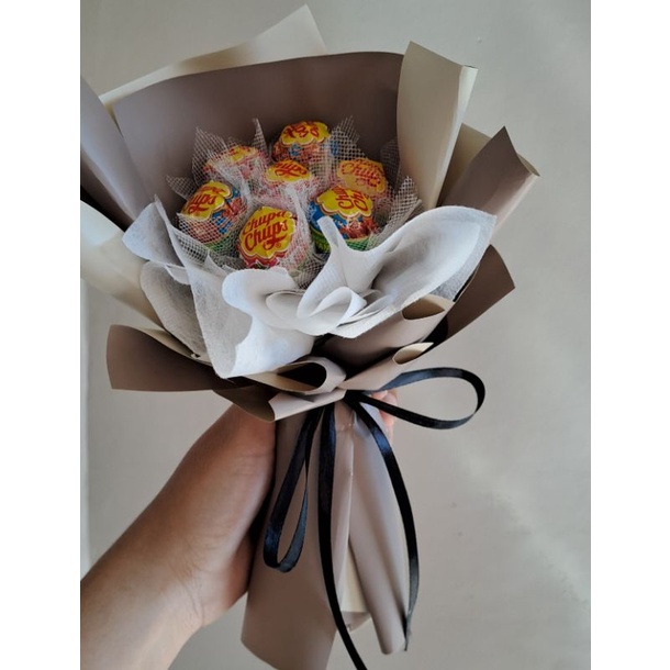 

Buket chupa cups 7pcs hadiah wisuda/hadiah