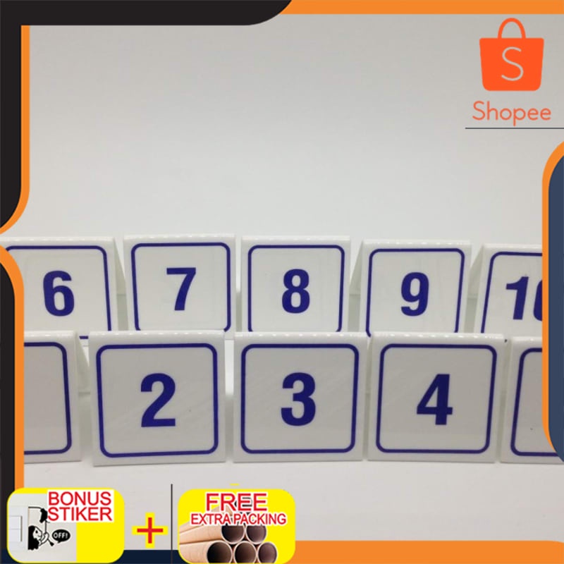 

Promo Acrylic Nomer Meja 1-10 Elegan