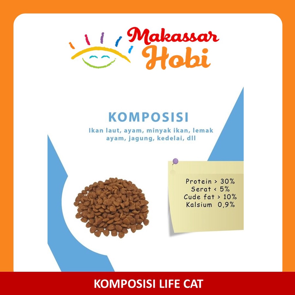 Makanan Kucing Life Cat 20kg 20 kg Dry Food Kering Premium Lifecat Ori