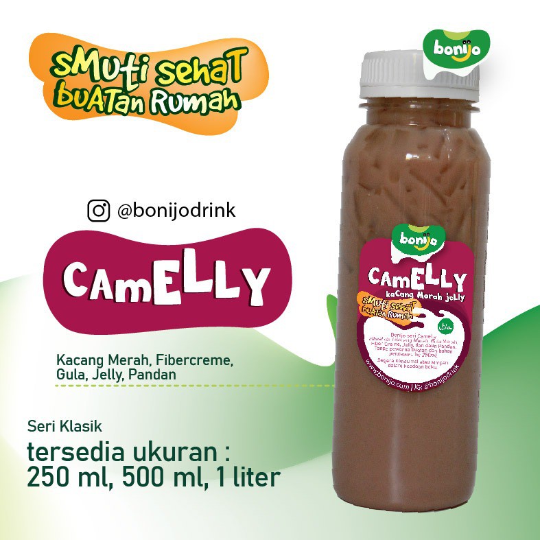 

BONIJO DRINK CAMELLY ( KACANG MERAH JELLY ) UK 250ML