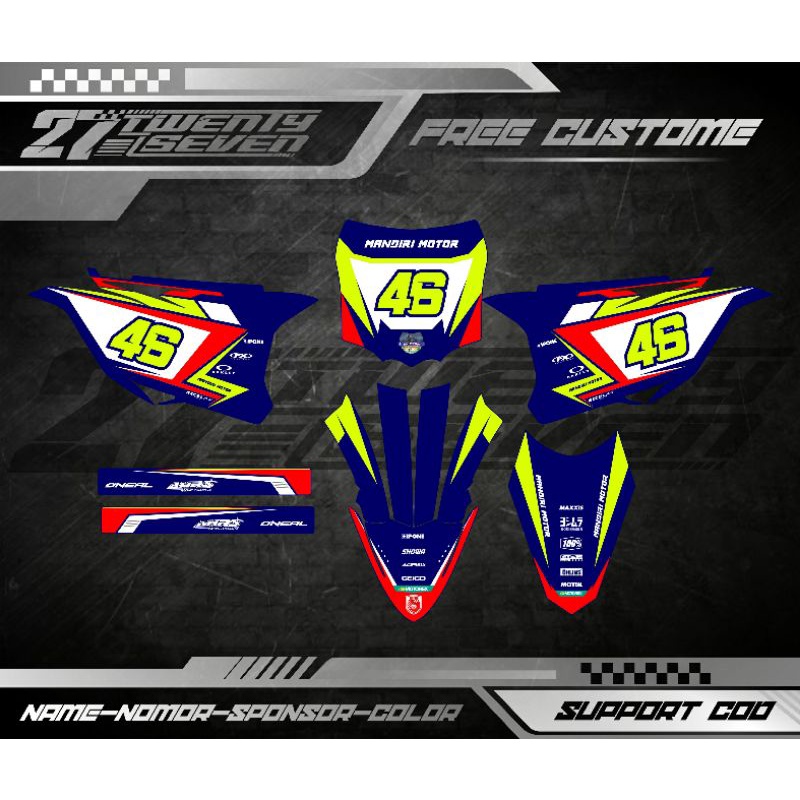 DECAL KX 85 FULL BODY DECAL KX 85 BEBEK STANDAR