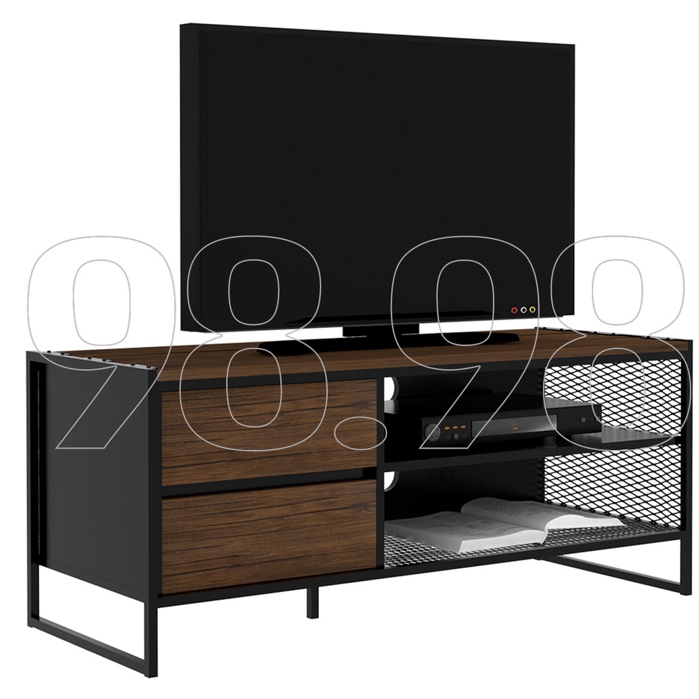 EXPO Rak Tv Serbaguna Minimalis VR1243 - Meja TV Kaki Metal Expo - Medan