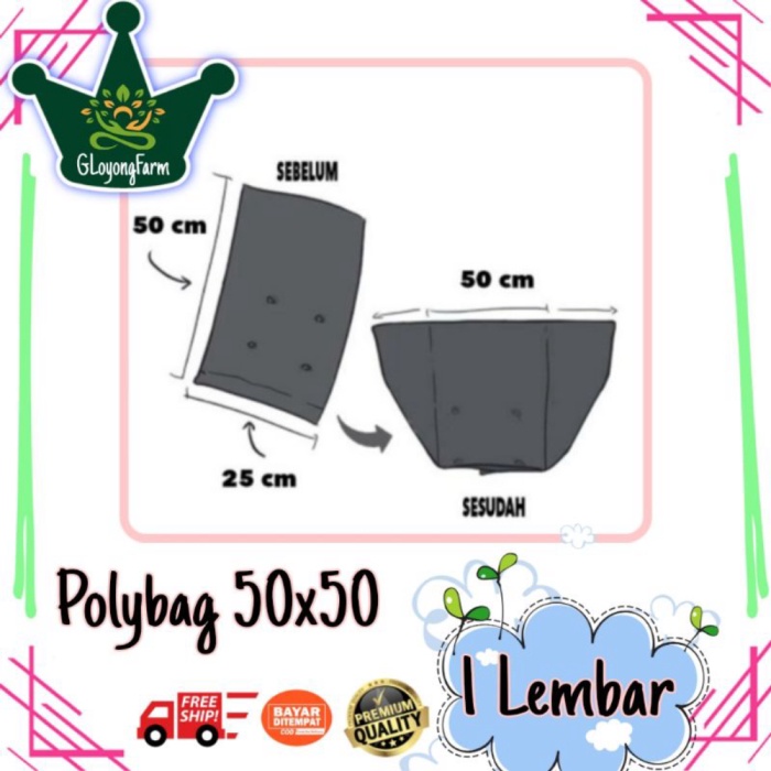 polybag 50x50 Tebal Tidak Berbau