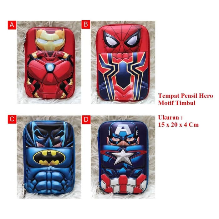 

Tempat Pensil Anak Batman Spiderman Ironman Captain Superman hardcase