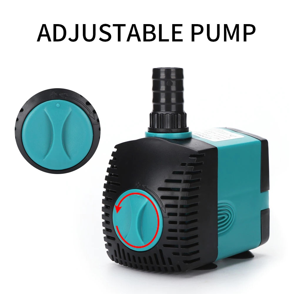 SEVEN MASTER Pompa Air Aquarium Ikan Ultra Quiet Submersible Pump Fish Tank 25W - EB305 - Black