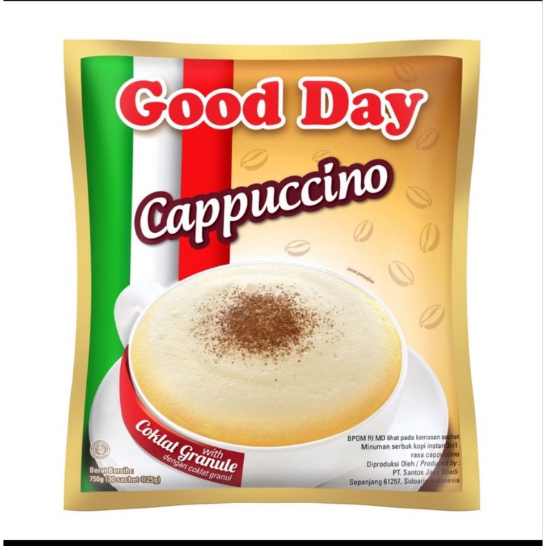 Good Day Capuccino Kopi Instant renceng [25g x 10sachet]