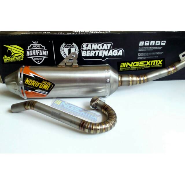 Knalpot norifumi klx rocket4 titan original