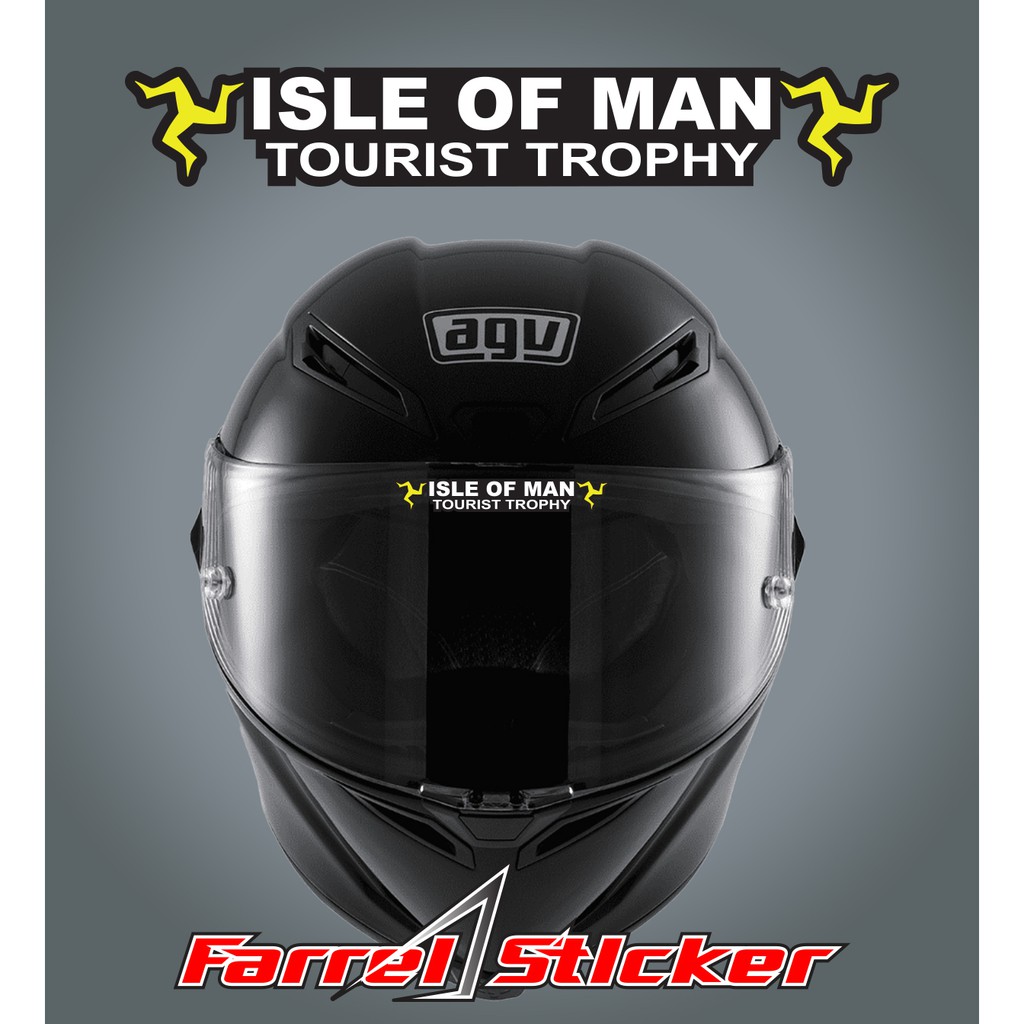 stiker HELM sticker isle of man tourist trophy