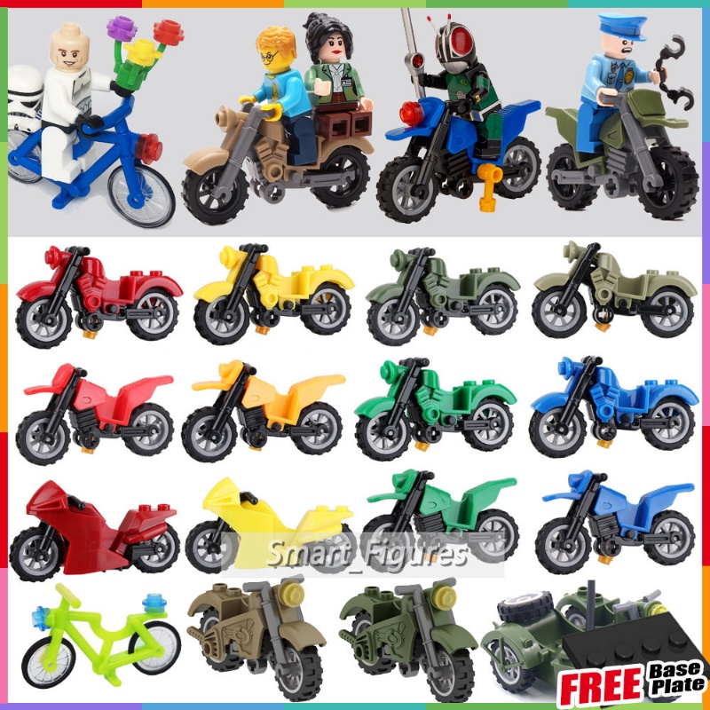 Miniatur Figure Motor Harley Warna Kuningmerah Untuk Koleksimainanhadiah