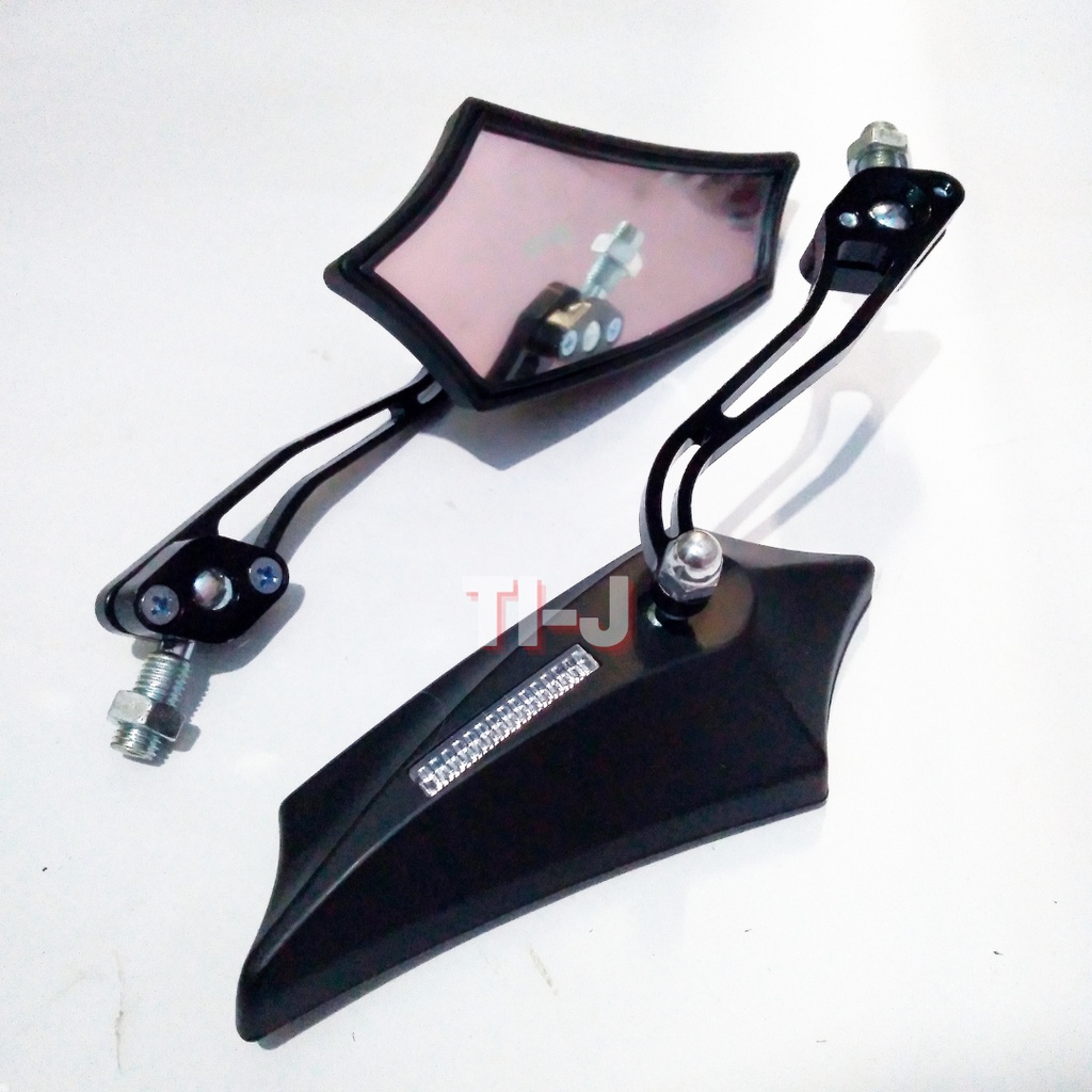 Kaca Spion Batman Sepion Motor Variasi Untuk Semua Motor Full Cnc Warna Merah, Hitam, Gold