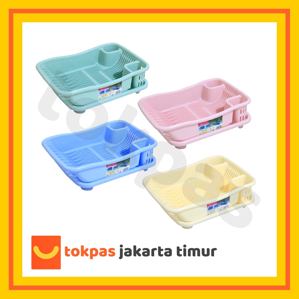 Rak Piring Plastik Drainer Colander Yoshikawa RP 08