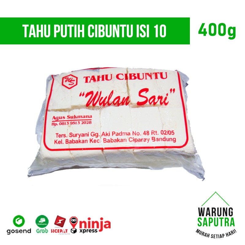 

Tahu Putih Cibuntu Wulan Sari Bandung Isi 10