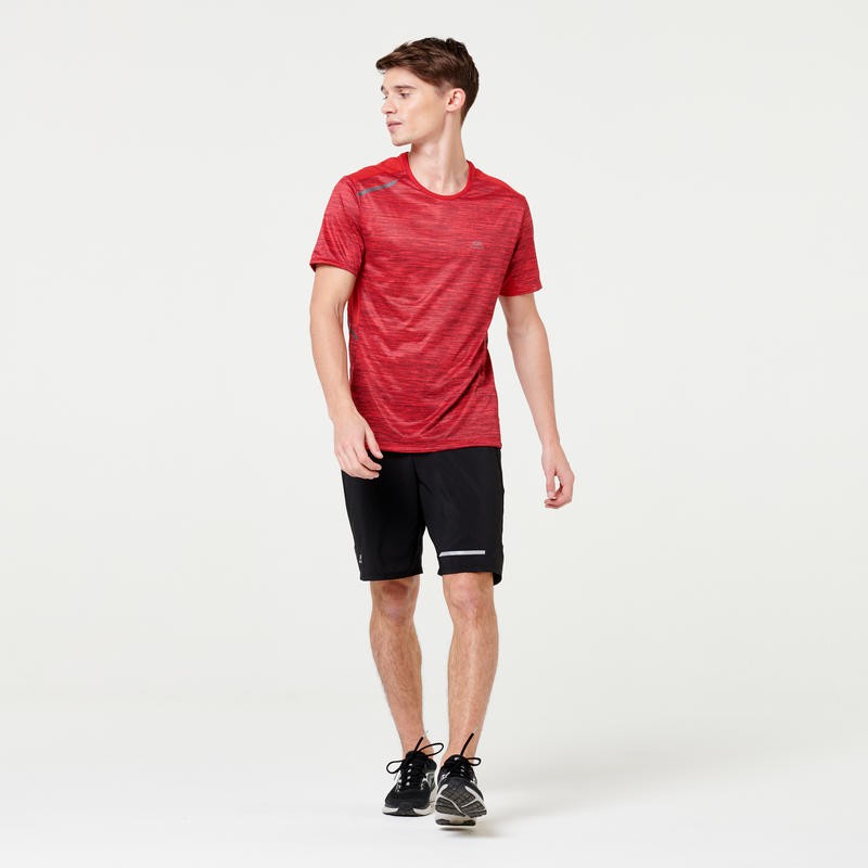 KALENJI Run Dry+ Kaos T-Shirt Olahraga Lari Pria Quickdry Original - Red