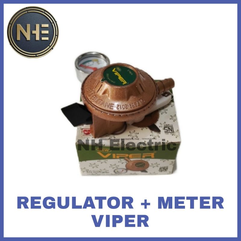 Regulator Gas Meter Viper - Regulator Gas Plus Meter Viper - Regulator Tekanan Rendah Viper