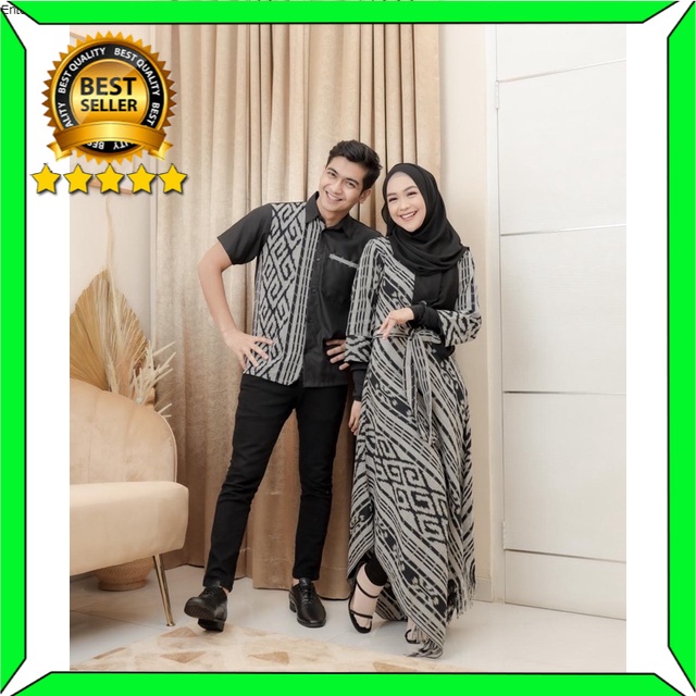 RIA RICIS BAJU PAKAIAN SET COUPLE KONDANGAN BATIK TENUN TUNIK DRESS WANITA CEWEK PRIA COWOK TORAJA