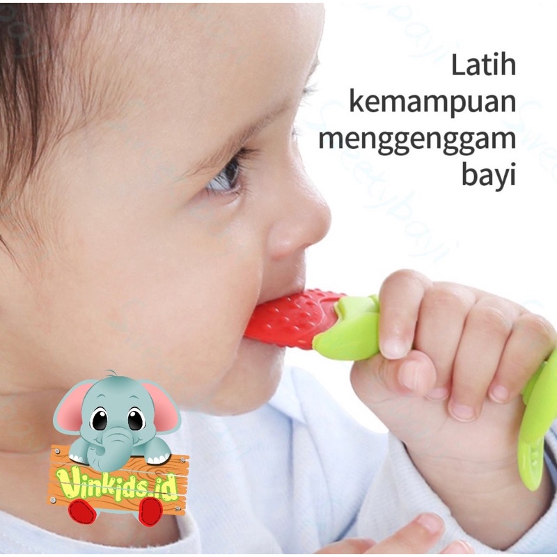 Mainan Gigitan Bayi Bentuk Buah / BPA Free Teether Baby