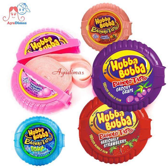 

HUBBA BUBBA BUBBLE TAPE - BUBBLE GUM - PERMEN KARET - TANGY TROPICAL