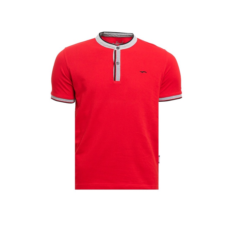 BAJU KAOS POLO PRIA CARDINAL ORIGINAL CASUAL LENGAN PENDEK MERAH CA18