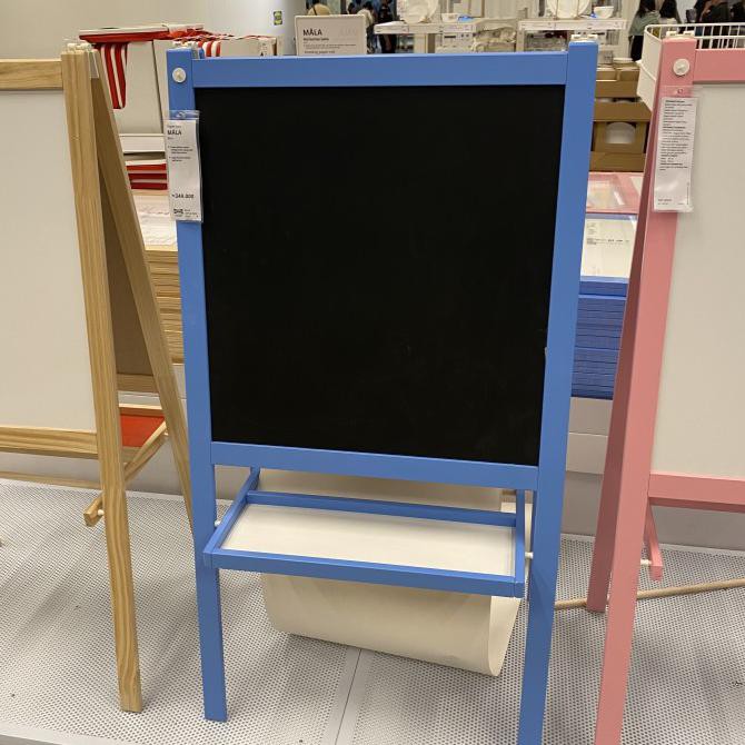 

PAPAN TULIS ANAK 2 SISI IKEA / PAPAN TULIS STANDING MAINAN ANAK-ANAK - Biru