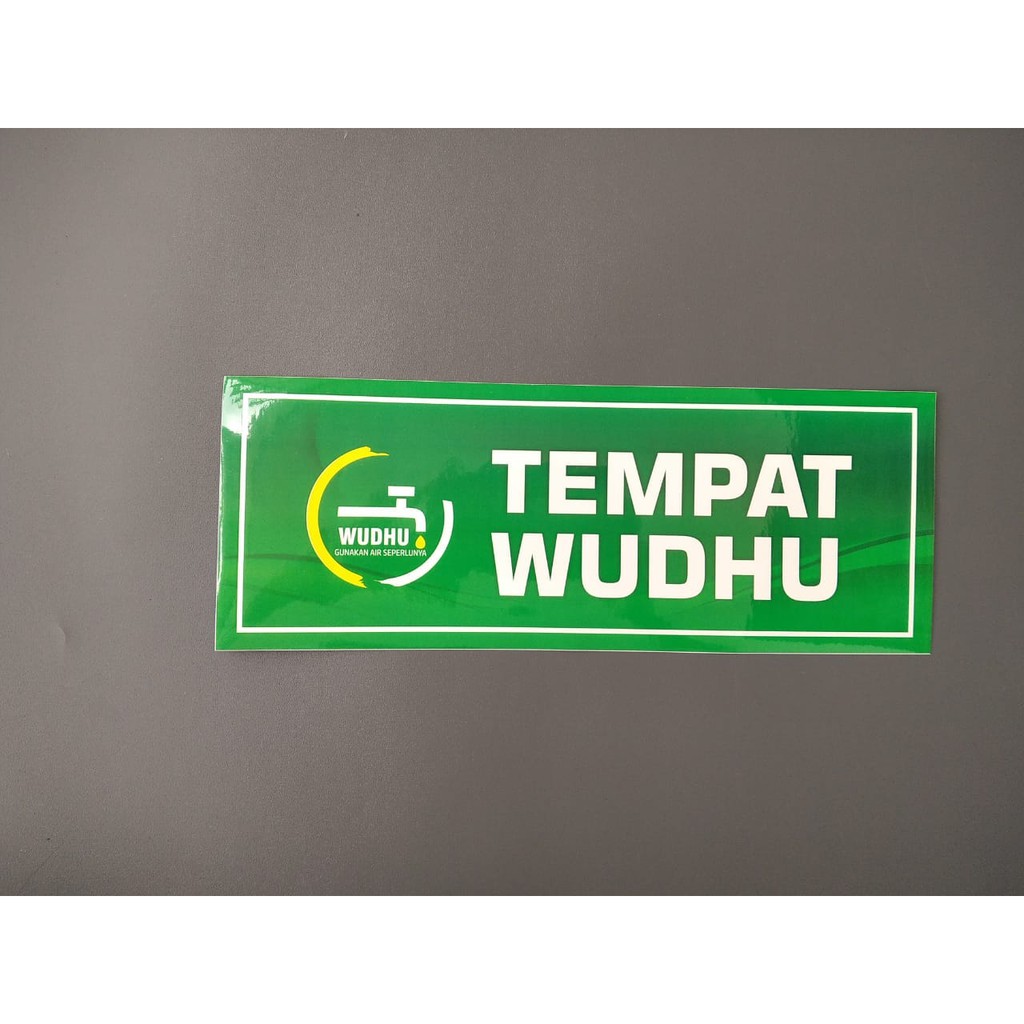 

Sticker Tempat Wudhu | STIKER TEMPAT WUDHU DI MASJID/MUSHOLA |Bahan Vinyl | 32 cm x 13 cm