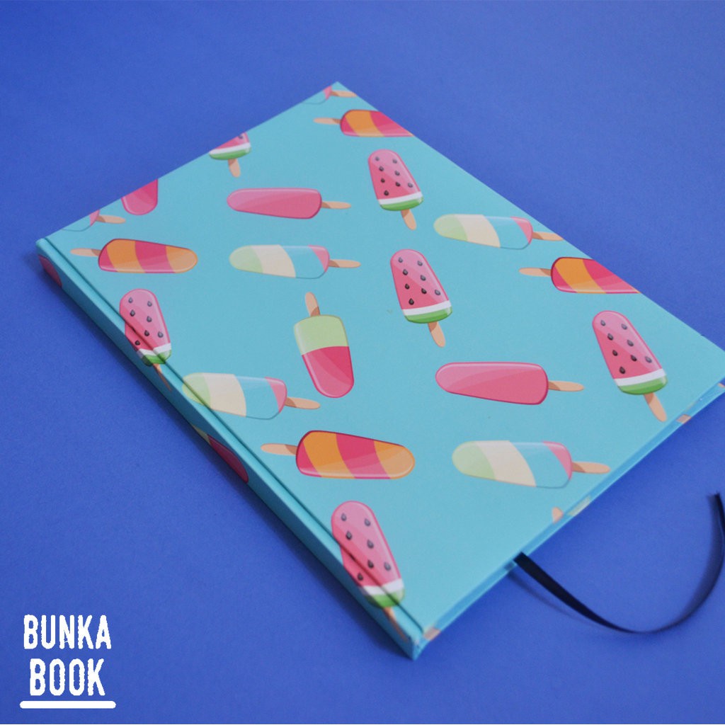 

Note Book Hardcover Ice Cream Pattern Ukuran A5 Jurnal Agenda Planner Notebook Gift Couple