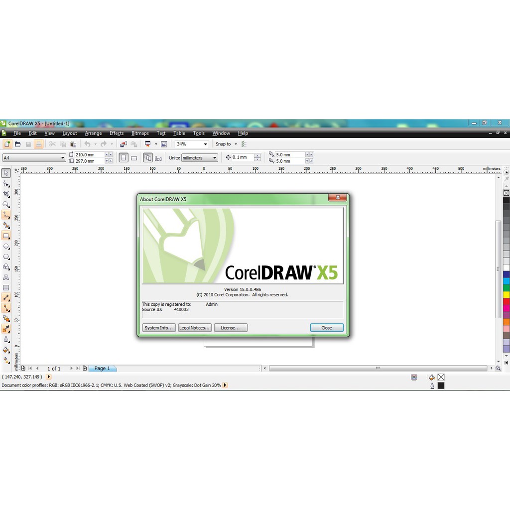CORELDRAW GRAPHICS SUITE X5 2010 | Full Version | Include Cara Install