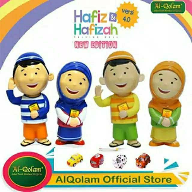 (Bonus Hafiz Car) Hafiz Hafizah Talking Doll Versi 4.0 Al Qolam Boneka Mainan Edukasi Anak