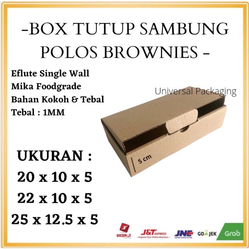 

Dos EFLUTE BROWNIES POLOS Tinggi 5 cm | Kardus Box Kotak