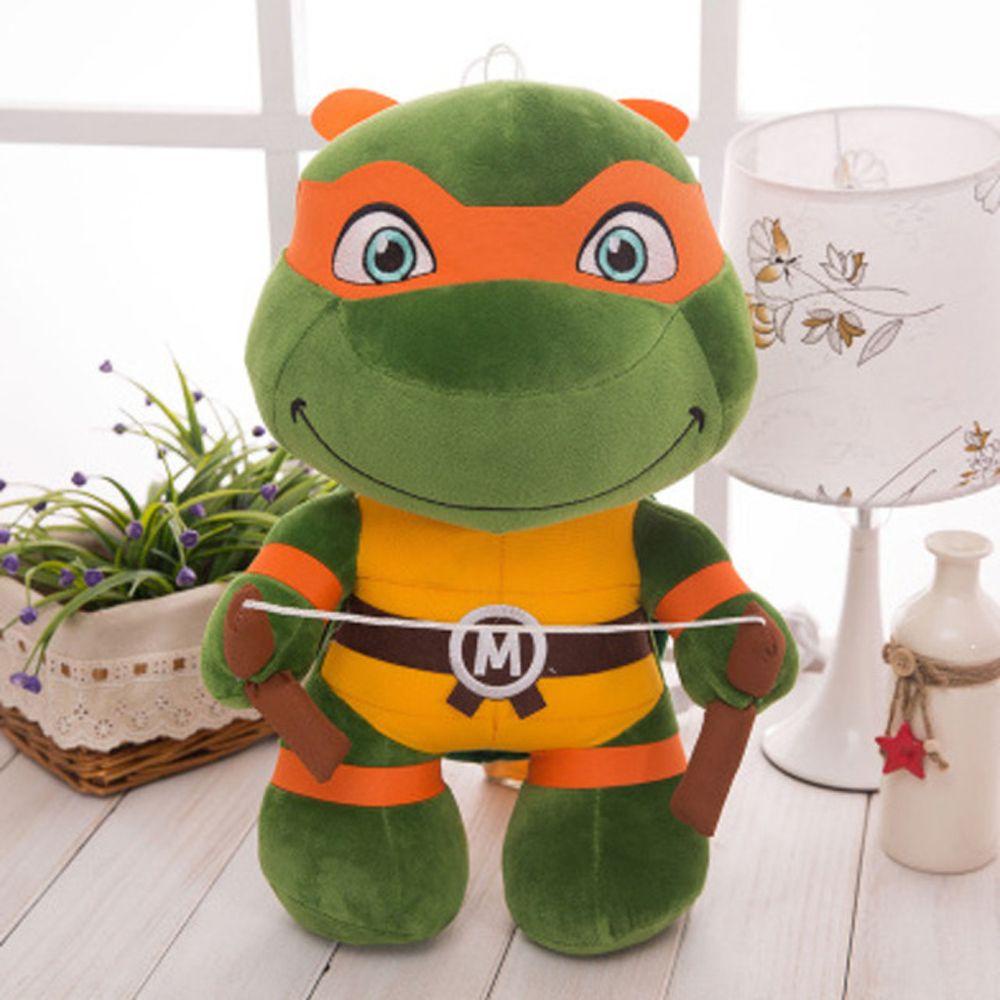 Quinton Ninja Turtles Leonardo 25/35 cm Anak Hadiah Donatello Boneka Anime Kartun Plush Doll Boneka Mainan