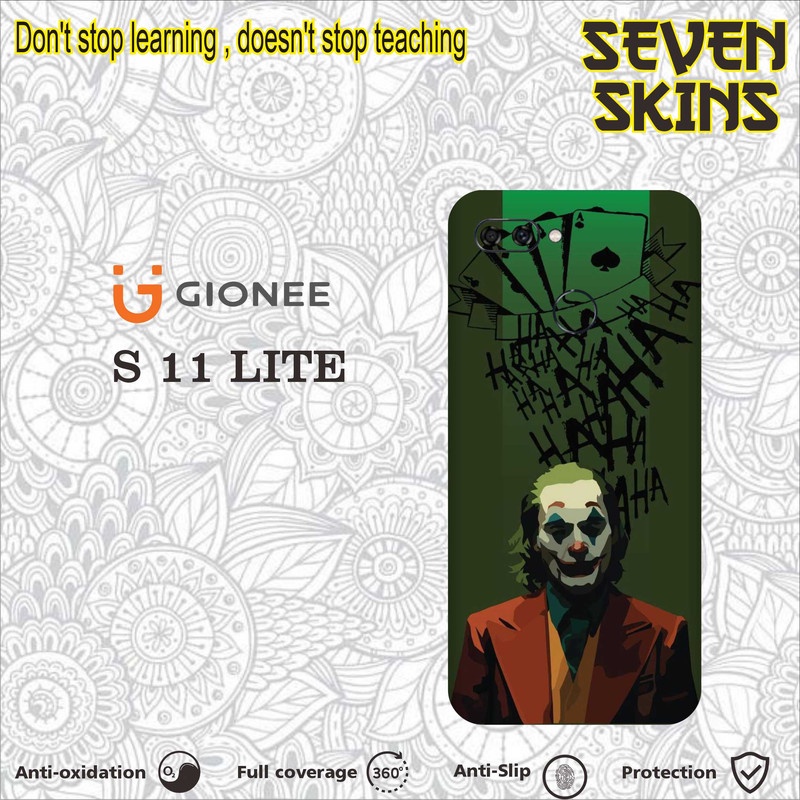 SKIN HANDPHONE DAPAT 2 PCS  GIONEE S11 LITE JOKER