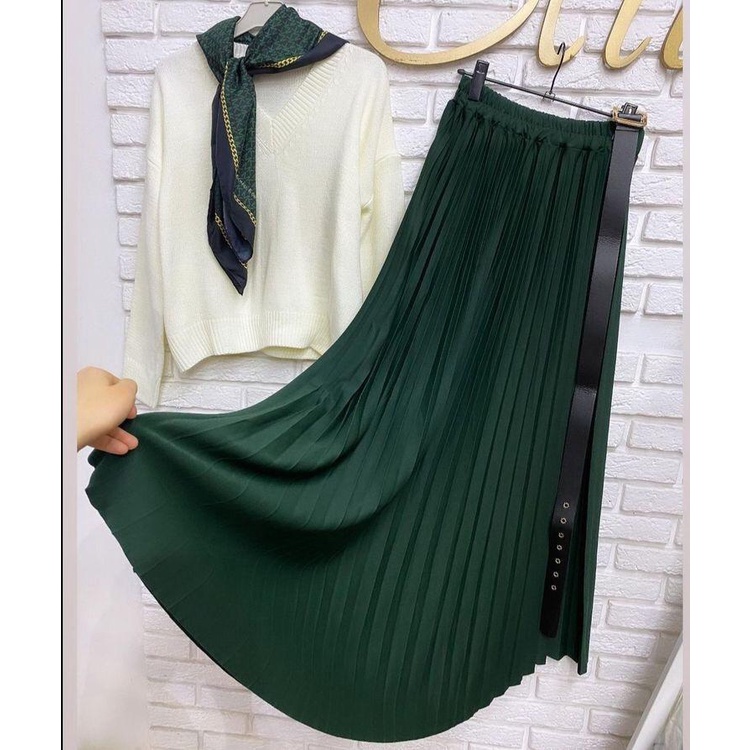 Rok Plisket Premium Jumbo Rok Mayung Hyget Premium