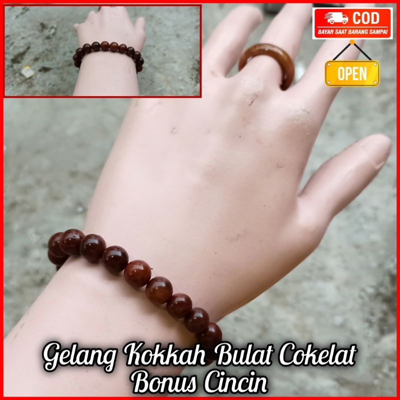 Gelang Kokkah Bulat Sedang Gratis Cincin Gelang kokka kaukah kokah koka