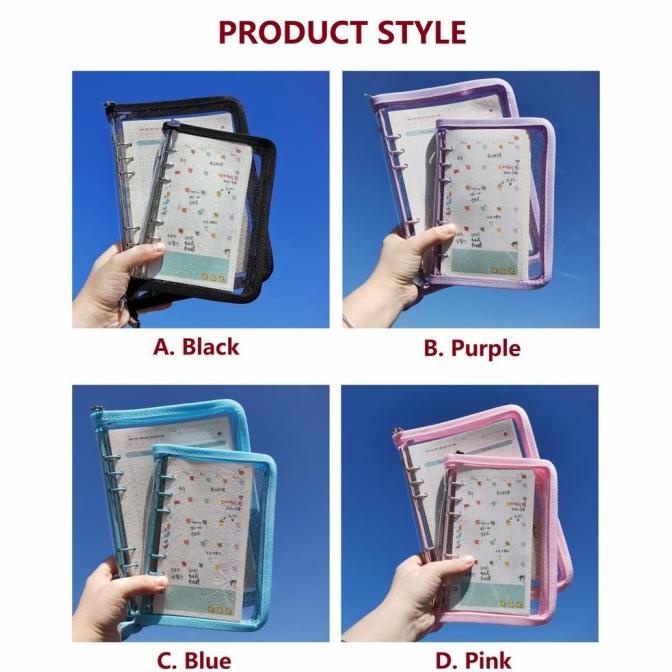 

Binder A6 Resleting Pvc Zipper Color Terlaris