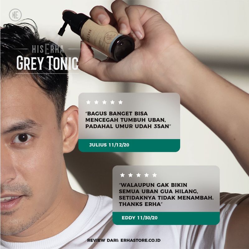 HIS ERHA GREY TONIC / hair tonic Anti uban 60ml