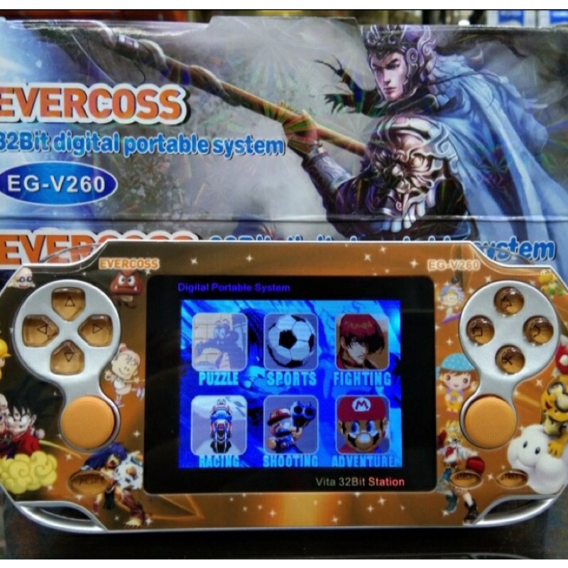 Game Portable PSP Console Evercoss EG-V260 32Bit