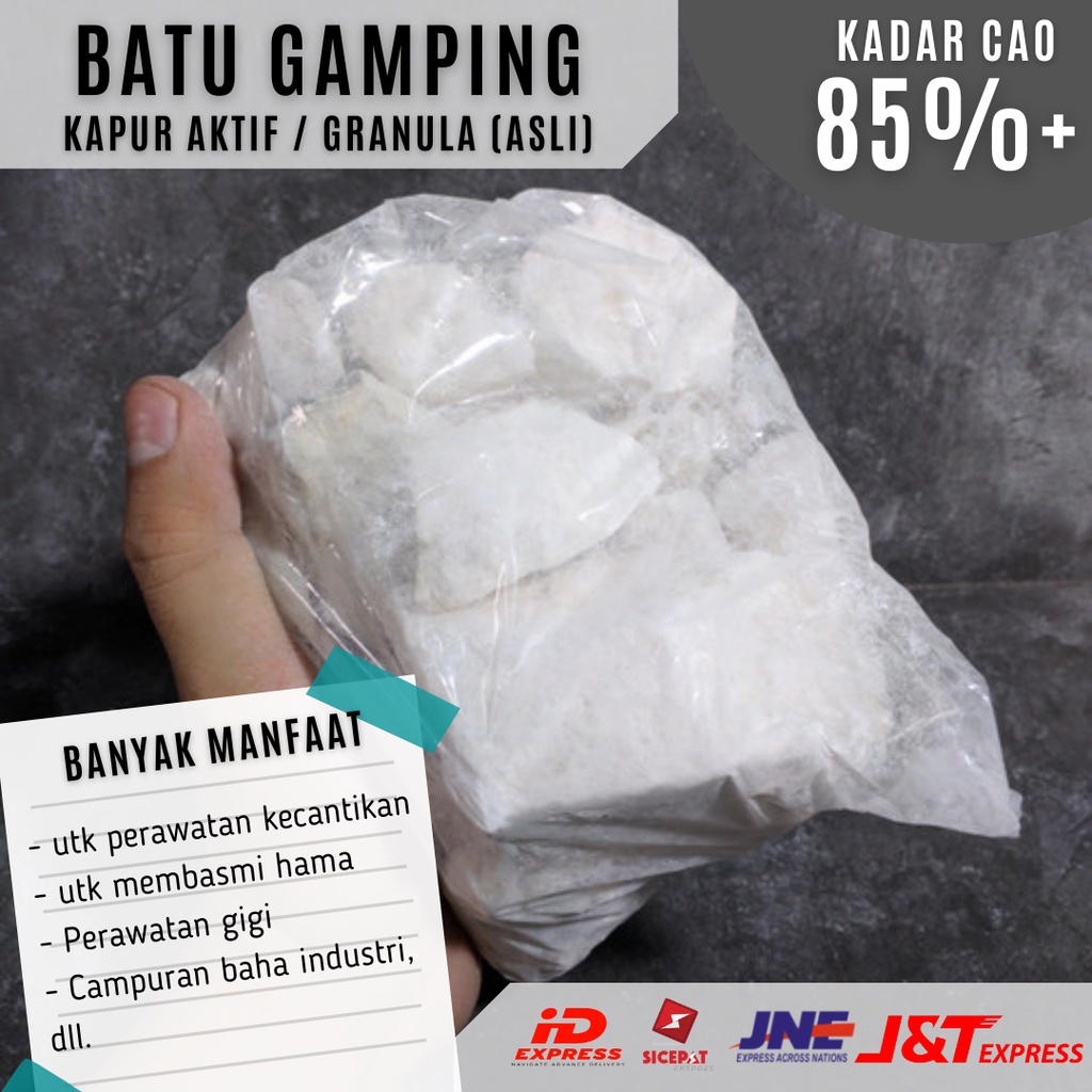 

100% BATU GAMPING / KAPUR AKTIF / BATU KAPUR SIRIH BONGKAH ASLI PRODUSEN