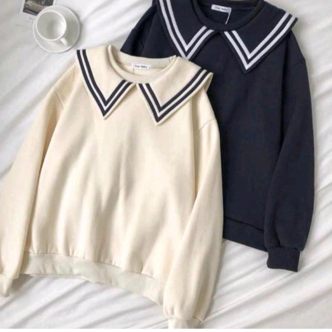 Serbuuuu.. PULMA TOP CREWNECK KERAH OVERSIZE SWEATER WANITA TERBARU