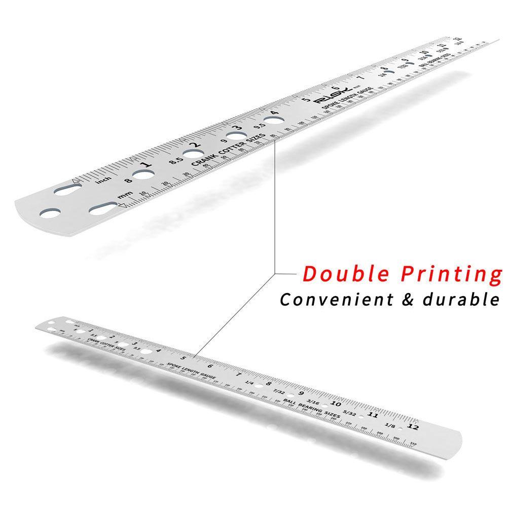 Lanfy Bicycle Spoke Measuring Ruler Tahan Lama MTB Cycling Bicycle Spokes Ruler Aksesoris Sepeda Alat Ukur Panjang Penggaris