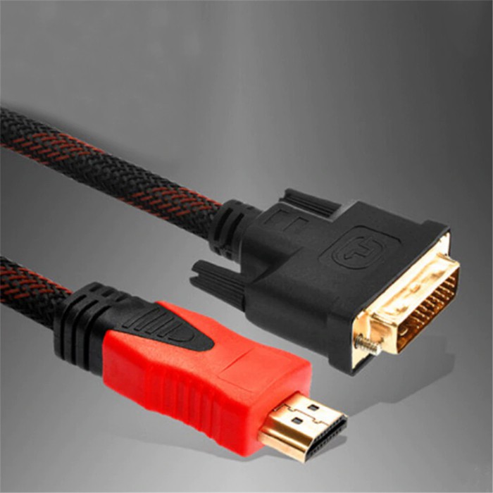 Kabel DVI To HDMI 1.5m Gold Plate DVI-D Pin 24+1 Hight Quality