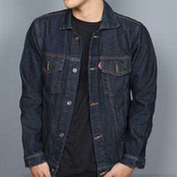 JAKET JEANS DENIM BASIC STANDARD PRIA /Cowok - BioBlitz/BioWash/BiruDongker/Coklat/Hitam